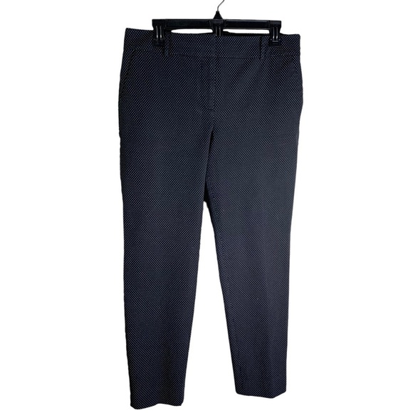 Talbots Hampshire Slit Ankle Small Black & White Polka Dot Pants New NWOT Sz 10 - Picture 2 of 8
